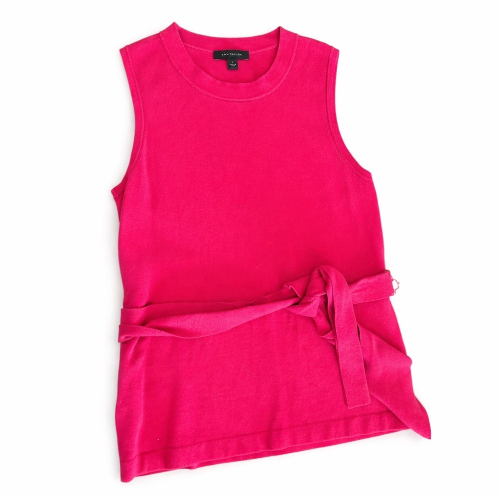 Ann Taylor Sleeveless Knit Shell Top Pink Size M